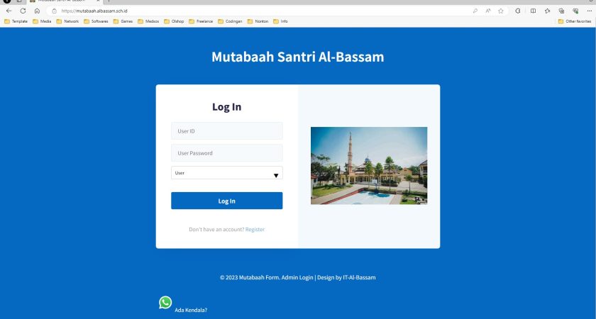 Alur Login Aplikasi MUSA (Mutabaah Santri Al-Bassam)